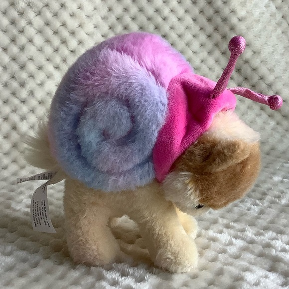 GUND Itty Bitty Boo Snail Puppy Dog Spin Master Plush Stuffed Animal w Hood - Picture 3 of 15